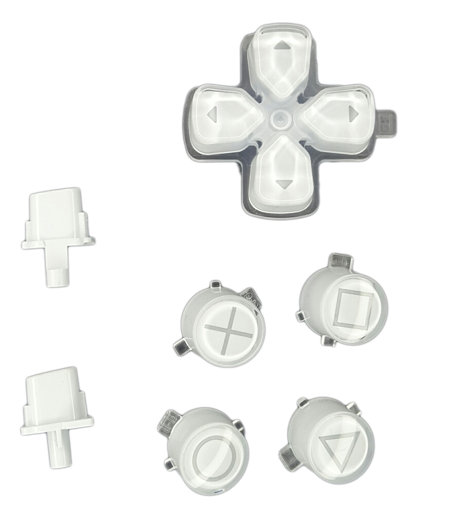 PS5 Dualsense Controller Button Set ABXY + Dpad White