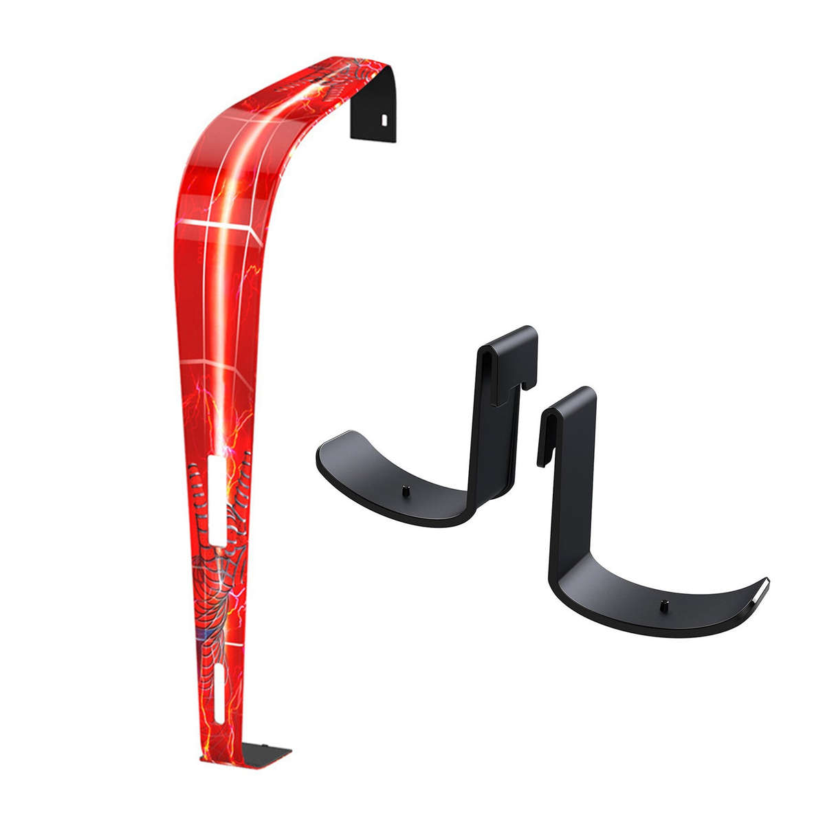 PS5 Ipega Decorative Faceplate With Controller / Headset Hooks - RED