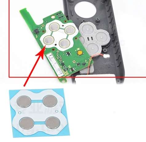 NS Switch Joy-con Circuit Board PCB Direction/ABXY Button Pad Set