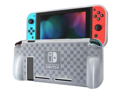 Nintendo Switch Soft TPU Shock-Absorbing Cover Clear Black