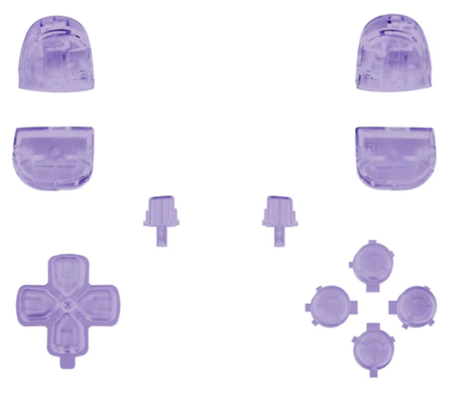 PS5 Dualsense Button Set Clear Purple