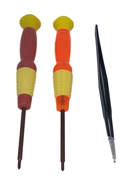 Nintendo Screwdriver Trigram + Cross + Anti-Static Tweezers Tool Set