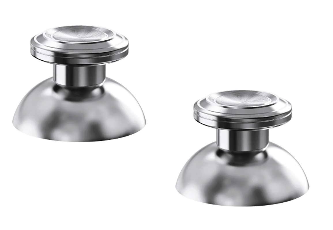 PS5 Dualsense Controller Metal Aluminum ThumbSticks Silver