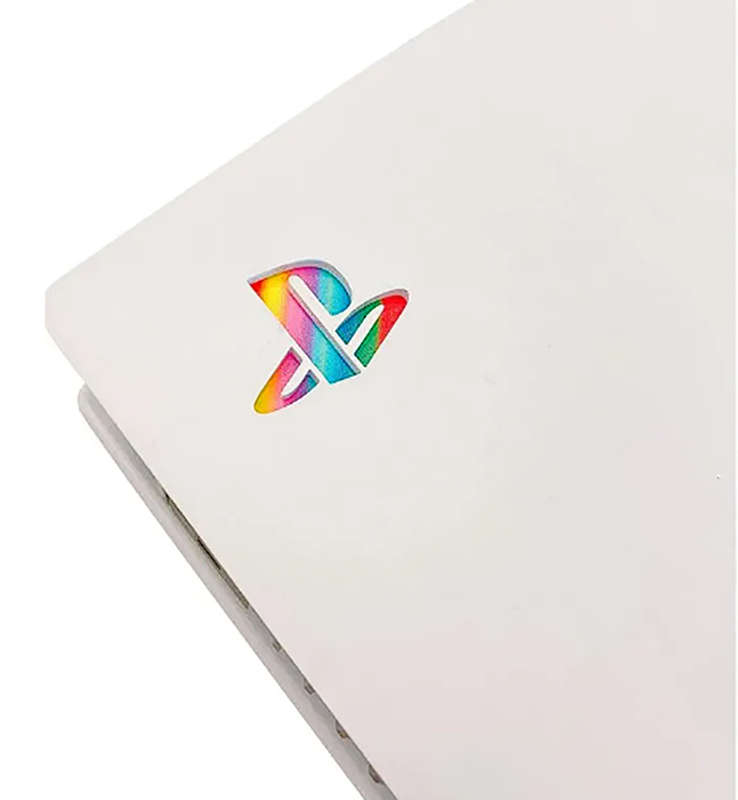 PS5 Console Logo Skin Sticker Rainbow