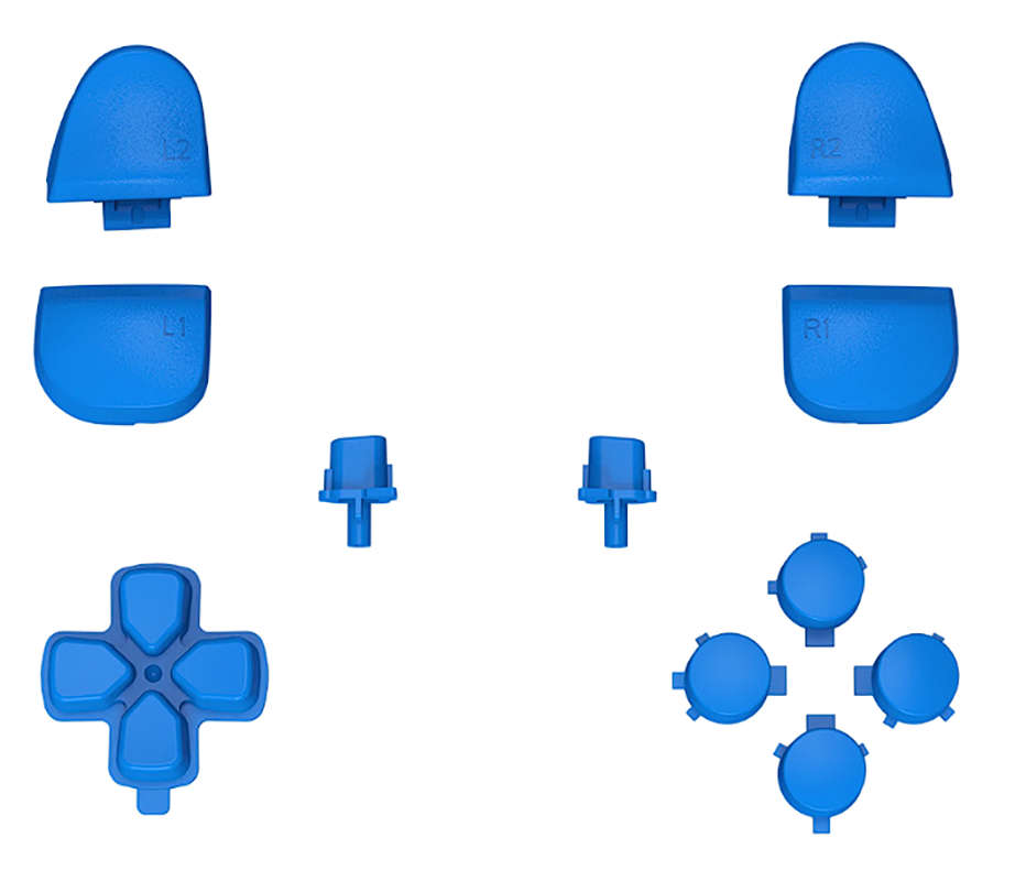 PS5 Dualsense Controller Full Button Set Matte UV Deep Blue for BDM-030