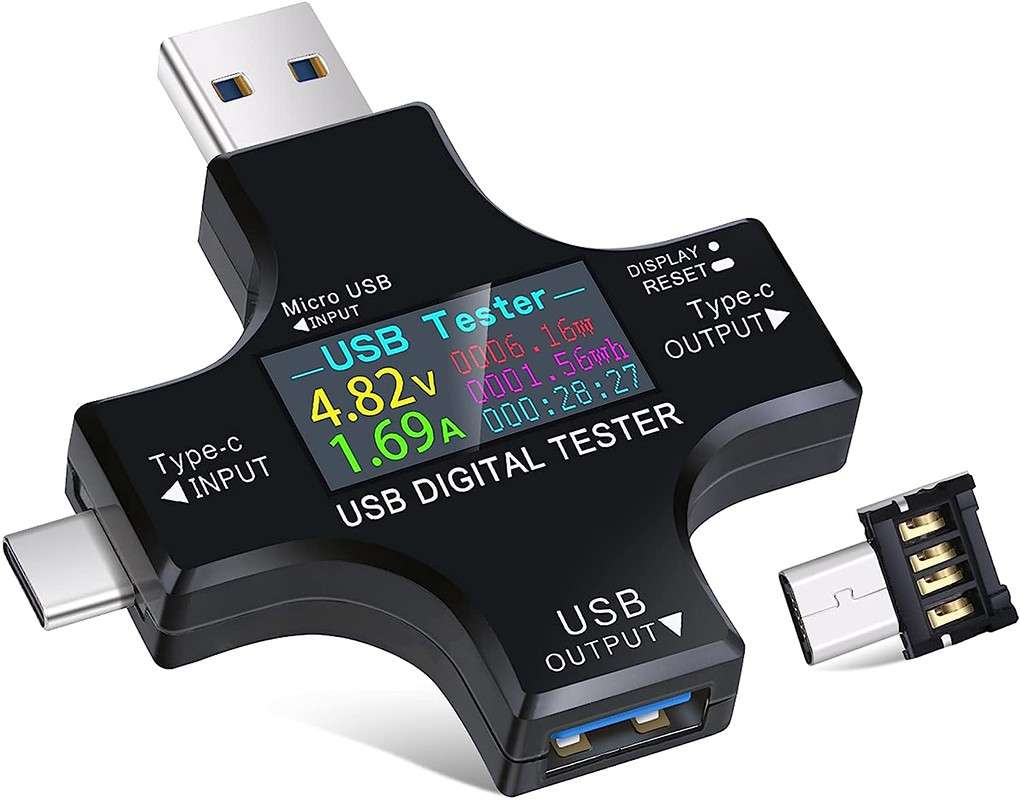 Type C USB Tester Current Voltmeter Amp Detector