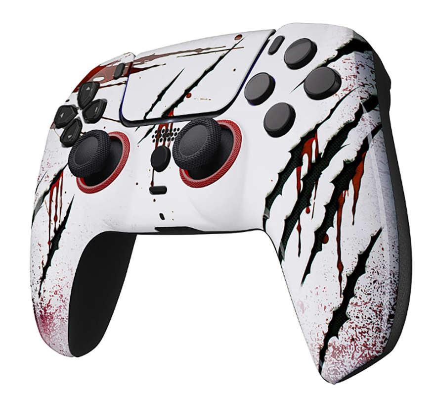 PS5 Dualsense Controller Front Shell With Touchpad Luna Glossy Clawed