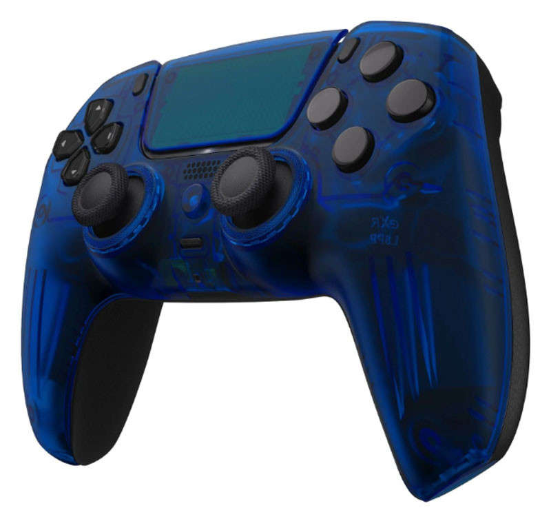 PS5 Dualsense Controller Front Shell With Touchpad Luna Clear Blue