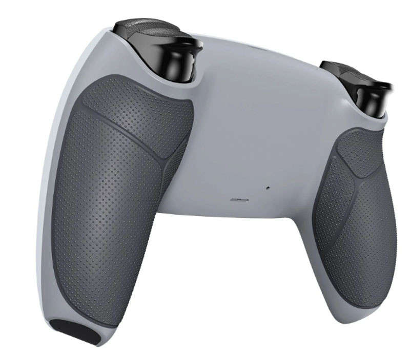 PS5 Dualsense Controller Performance Non-Slip Rubberized Grip Back Shell Gray