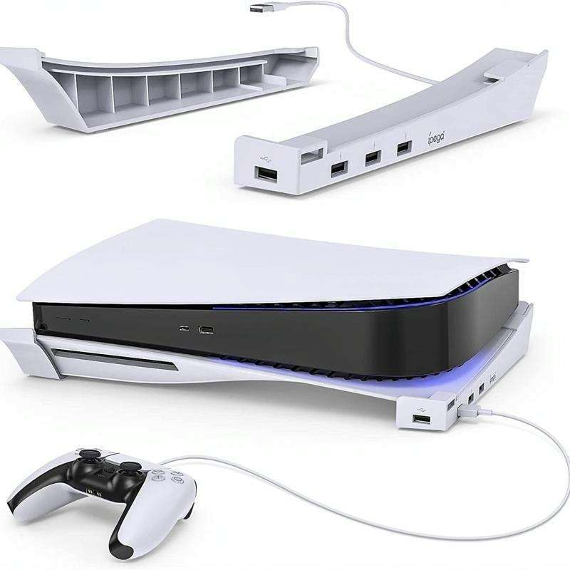 PS5 Horizontal Stand with 4 USB Hub