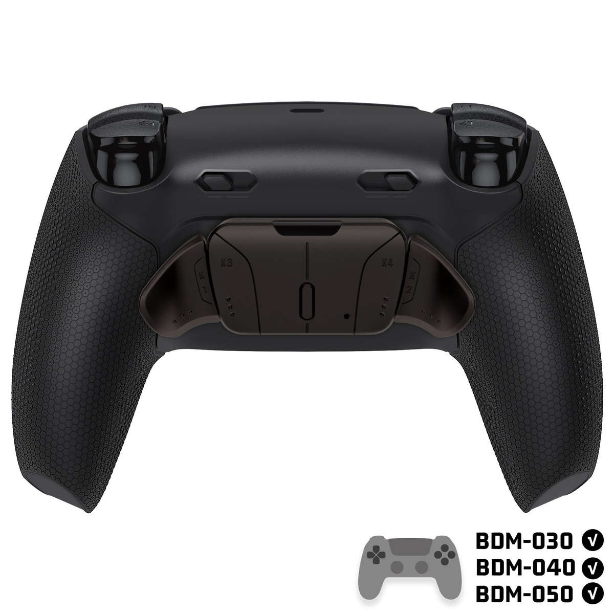 Ps5 Dualsense Controller NEW Plus MAX Edition Back Button Mod Kit Rise4 Rubberized Black Metal Ed...