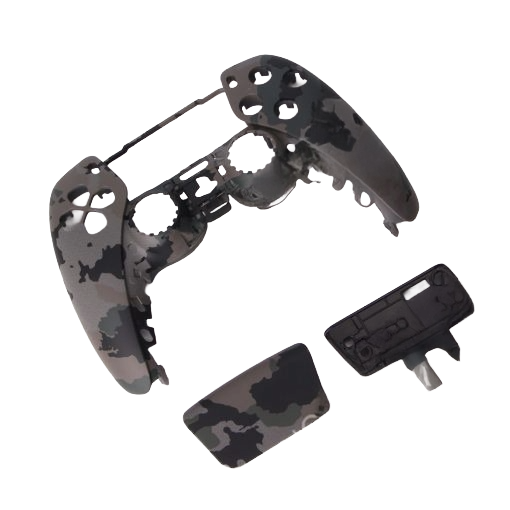 PS5 Dualsense Controller Front Shell With Touchpad Camouflage Grey for BDM-20/30/40