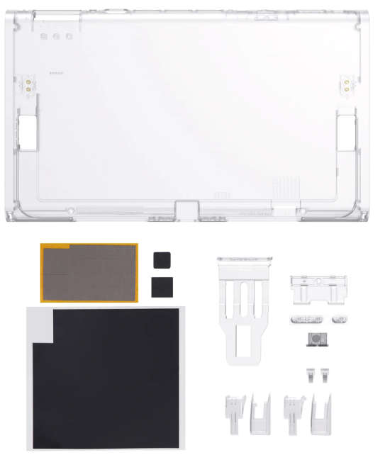 Nintendo Switch 2 eXtremeRate Rear Back Plate Clear Blue