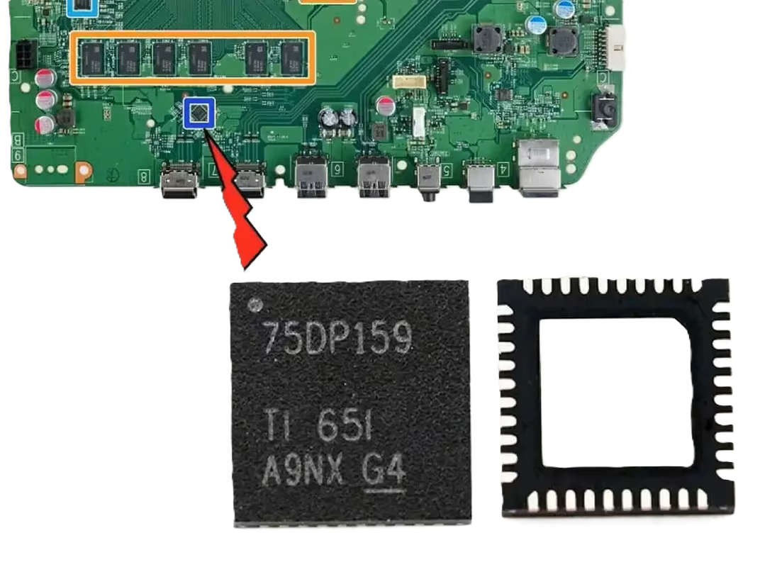 Xbox One Slim TI HDMI Retimer Chip Original SN75DP159 6Gbps 40VQFN