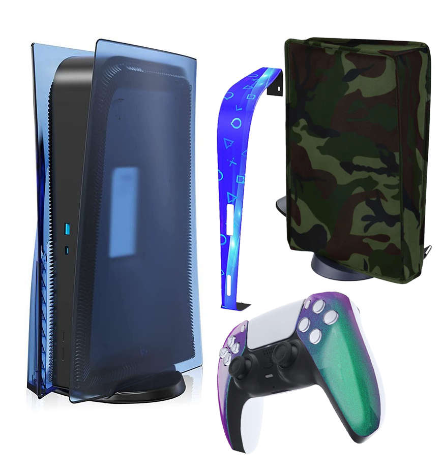 PS5 Console Refurbished with Gulikit TMR Custom Controller and Custom Shell