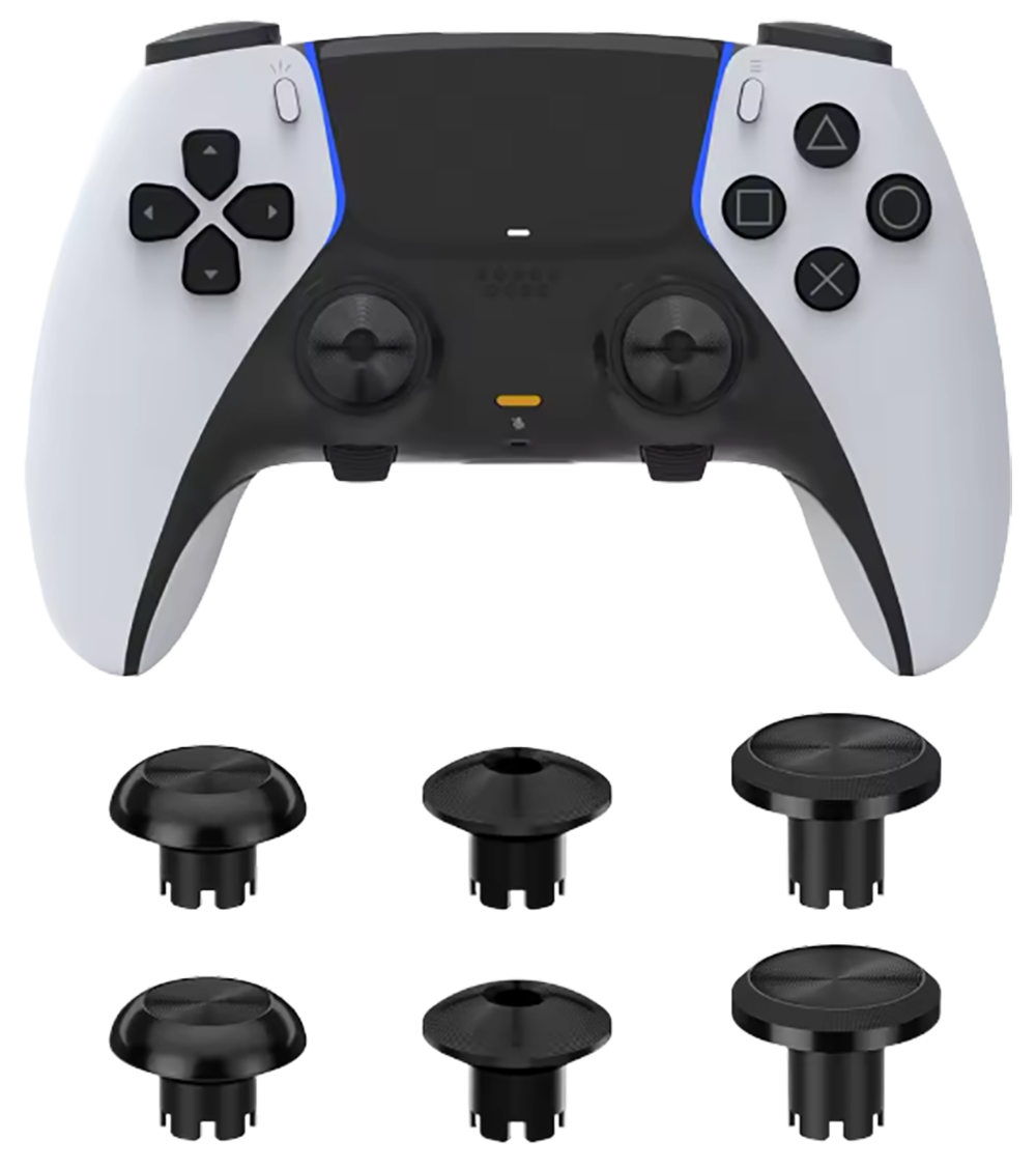 PS5 Dualsense Edge Interchangeable Metal Performance Thumbsticks Black
