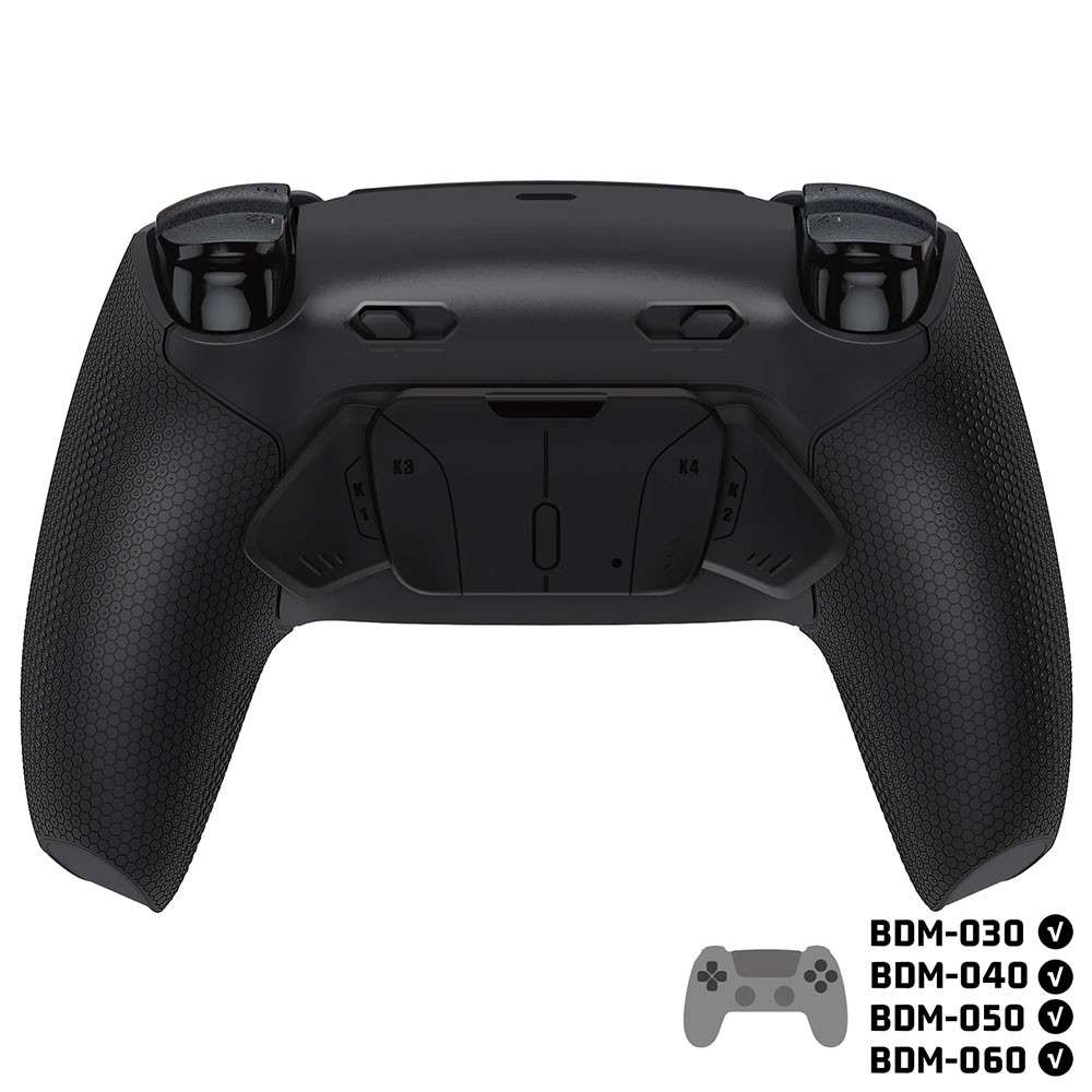 Ps5 Dualsense Controller NEW Plus MAX Edition Back Button Mod Kit Rise4 Rubberized Black for BDM-...