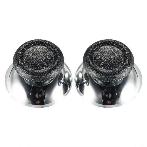 PS4 Dualshock 4 DS4 Controller Chrome Series Thumbsticks Chrome Silver Black Rubber