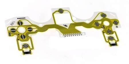 PS4 Controller JDM-001/010/020 Original Conductive Film Keypad Flex Ribbon Cable Yellow