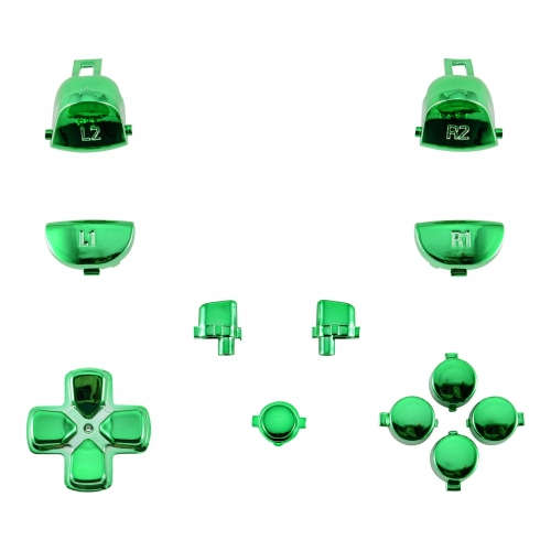 Dualshock 4 DS4 V2 Controller Button Set Chrome Green
