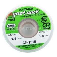GOOT BGA Desoldering Soldering Wick CP-1515 1.5mm x 1.5m