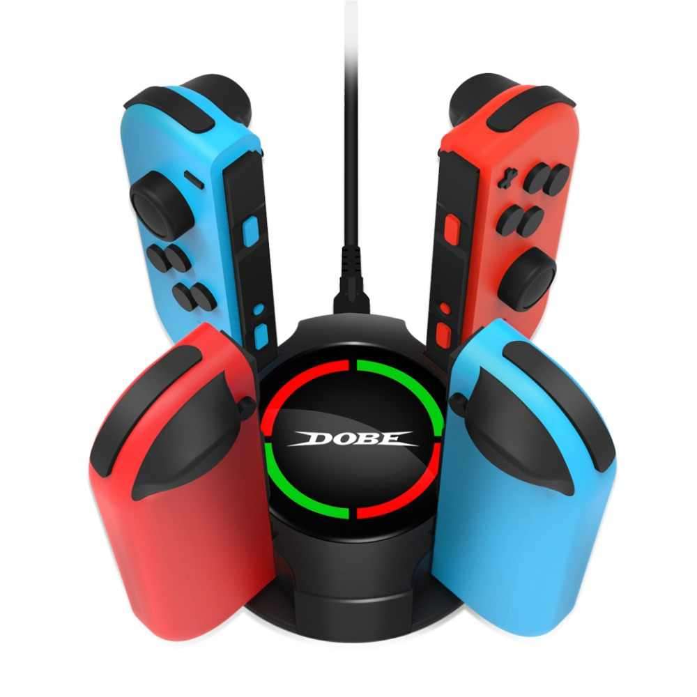 NS Switch DOBE Joy Con 4 in 1 Controller Type C USB  Charging dock
