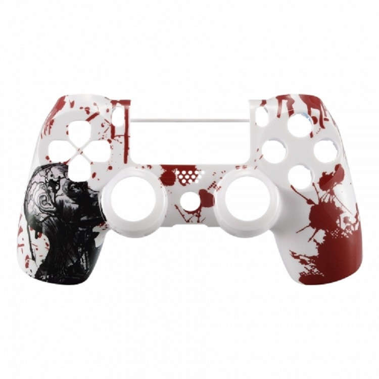 PS4 Dualshock 4 V2 Front Faceplate Art Series Glossy Flayed