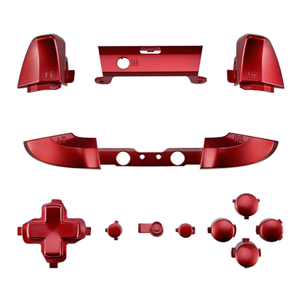 Xbox One S Full Button Set Matte UV Red