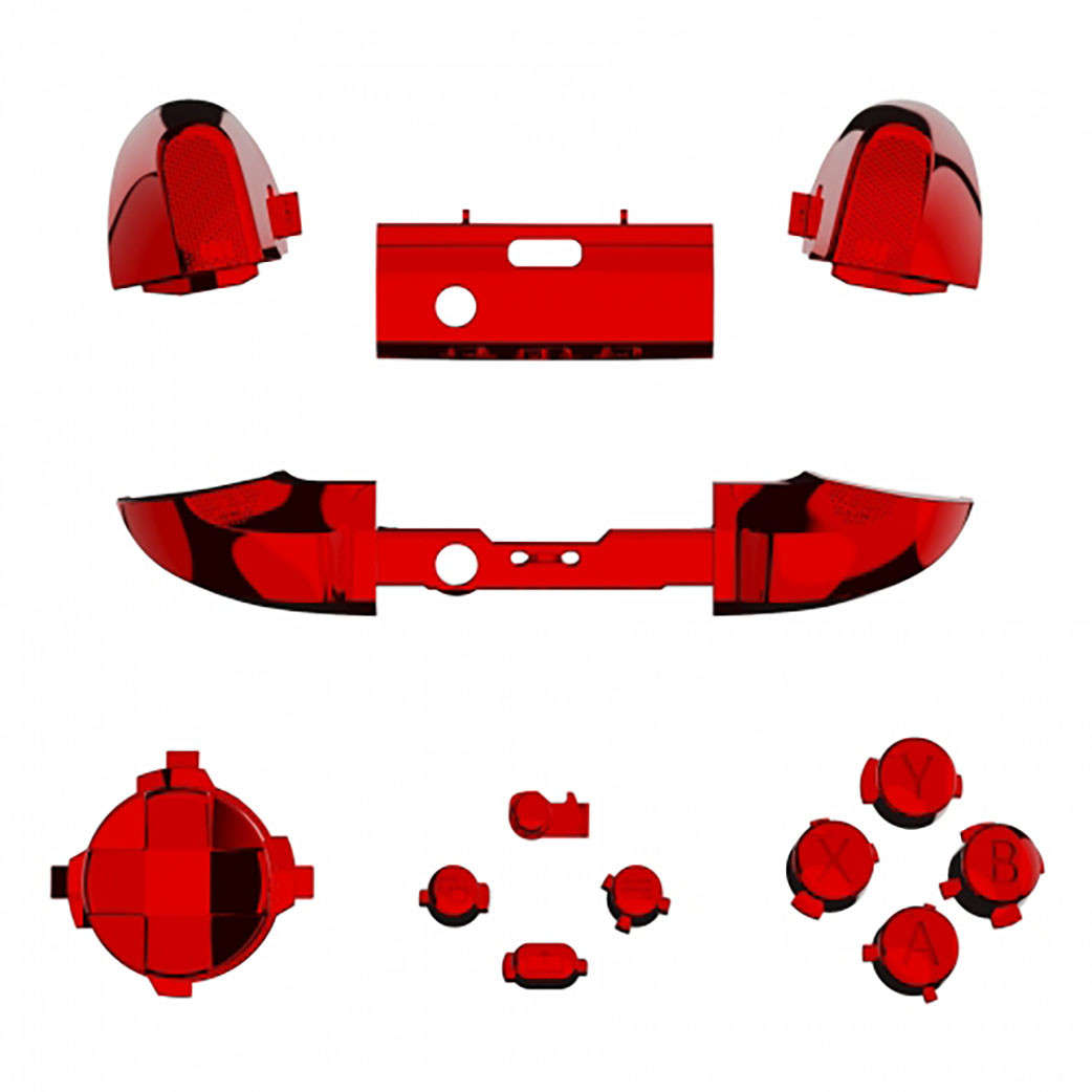 XBOX SERIES S/X Controller Button Set Chrome Red