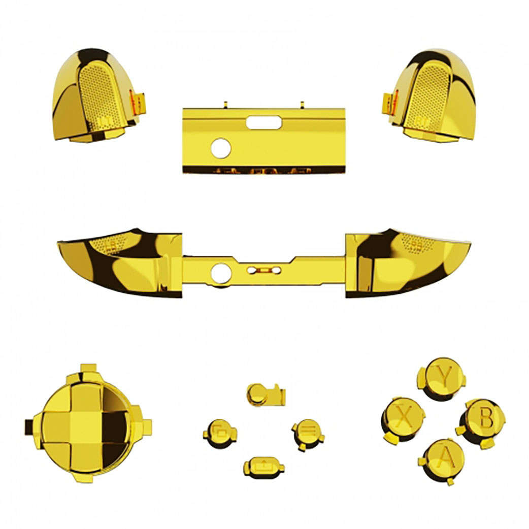 XBOX SERIES S/X Controller Button Set Chrome Gold