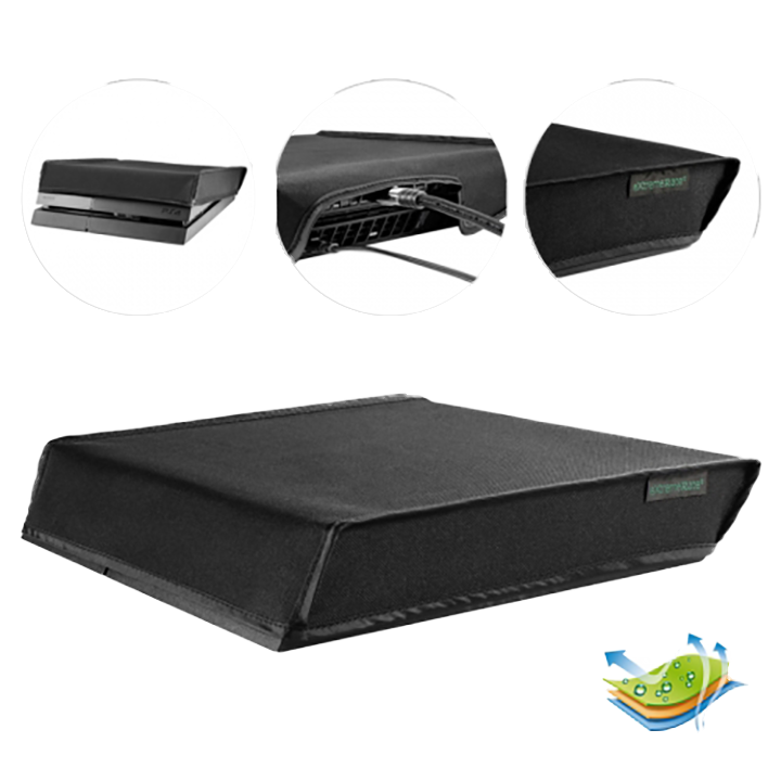 PS4 Console Black Nylon Dust Guard Cover