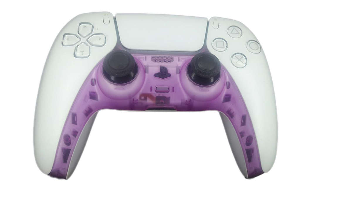 PS5 Dualsense Controller Plastic Trim Clear Purple