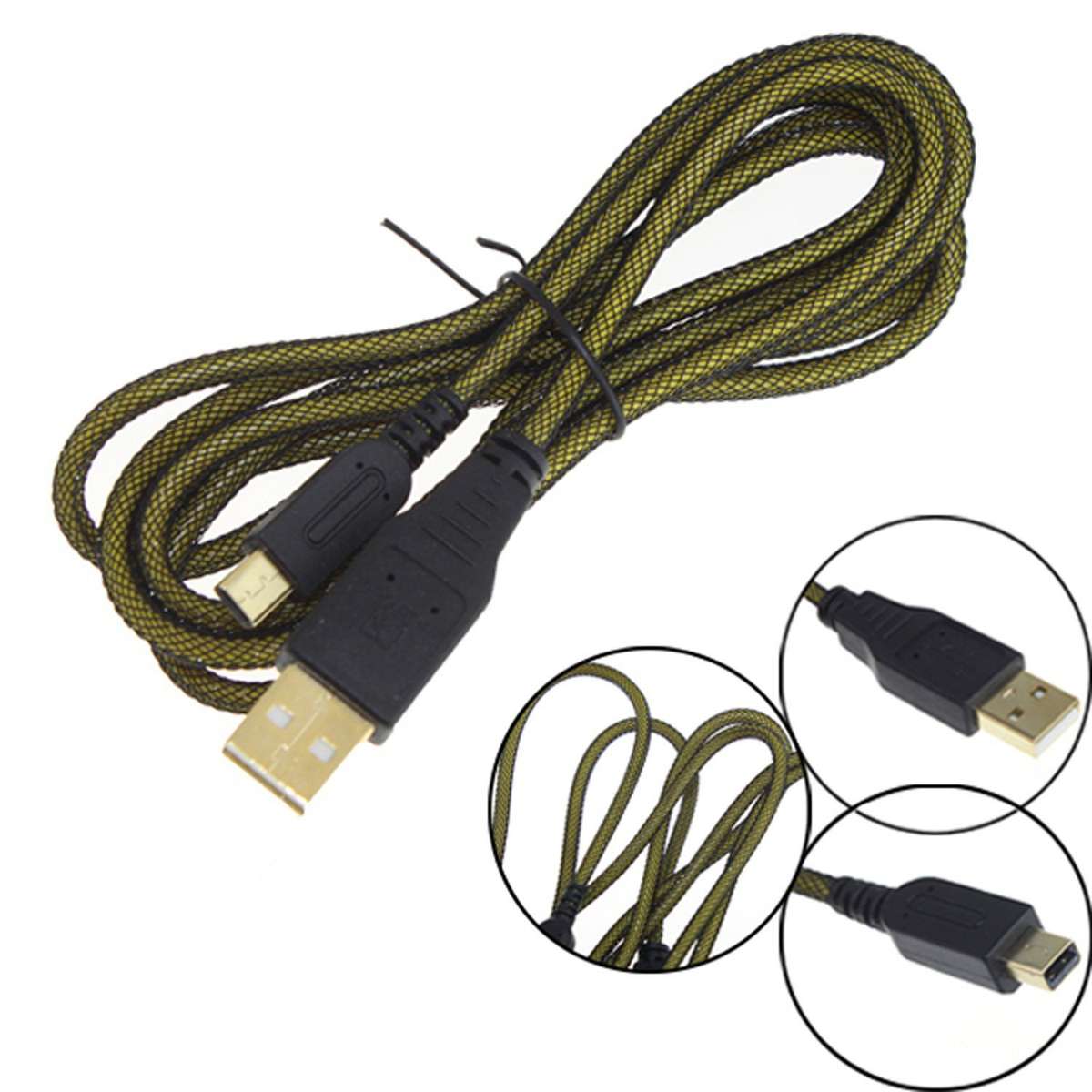 NEW 3DS / 3DS XL / DSi  3M USB Data Sync Charging Cable