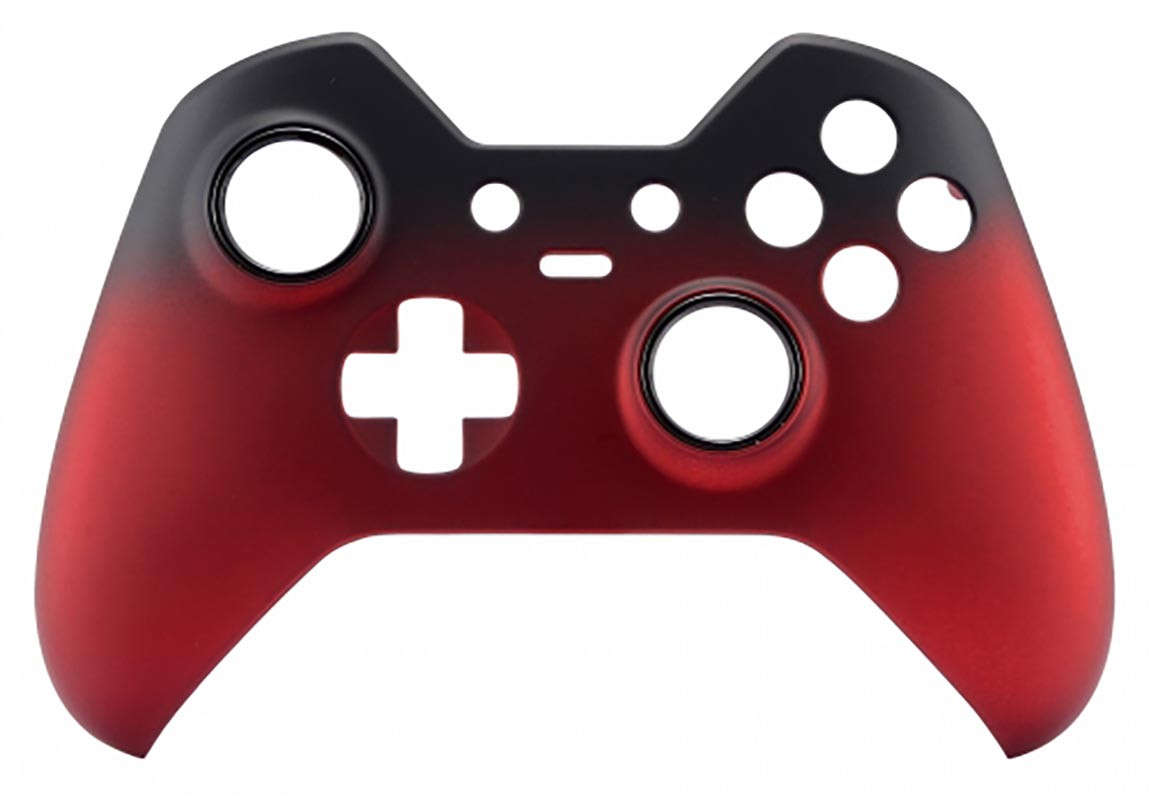 Xbox One Elite Controller Front Faceplate Soft Touch Shadow Vampire Red