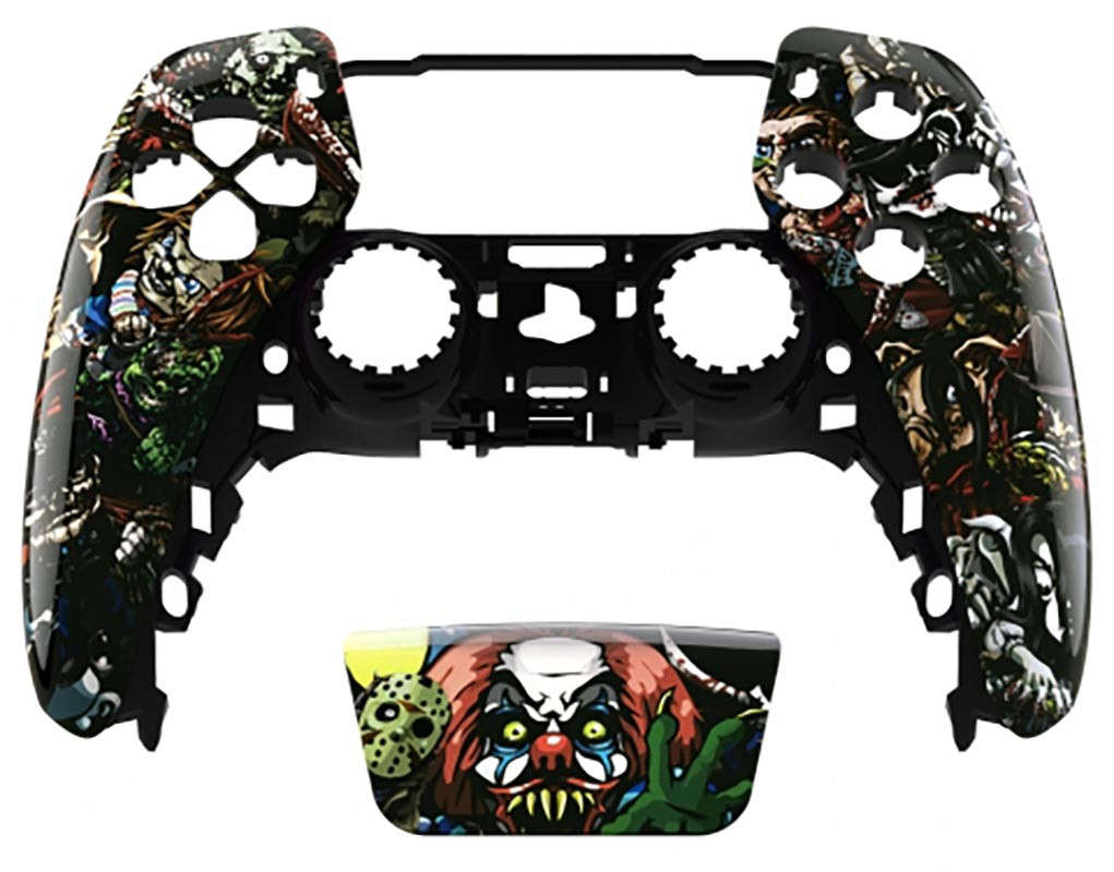 PS5 Dualsense Controller Front Shell With Touchpad Glossy Horror