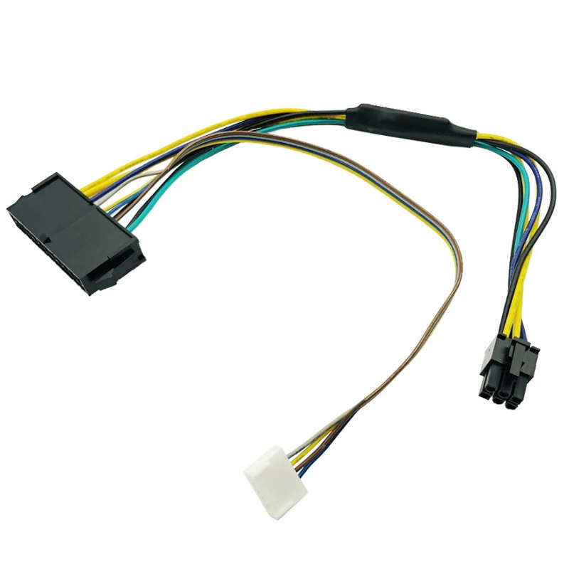24 Pin To 6 Pin PCI-E ATX Main Power Supply Adapter Cable