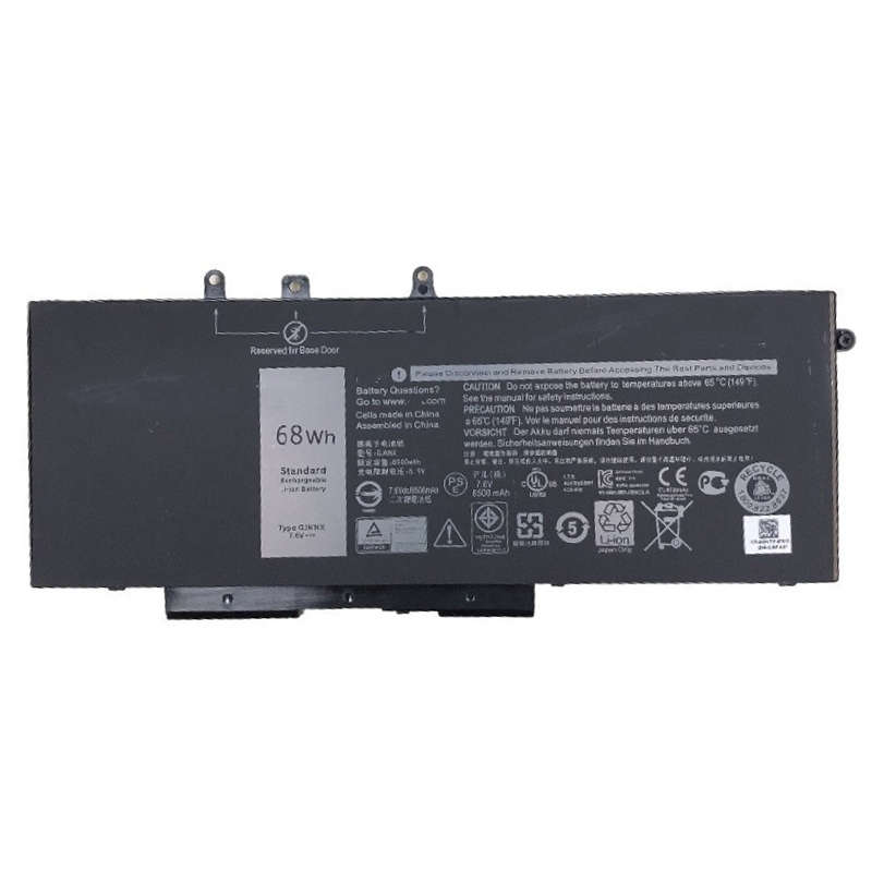 Dell Latitude 5480, 5580 Laptop Battery, 7.6V 8500mAh/68Wh