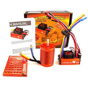 SkyRC - LEOPARD Brushless Combo 60A ESC 3000KV 9T Motor Program Card For 1:10 Car ("#SK-300042-02")