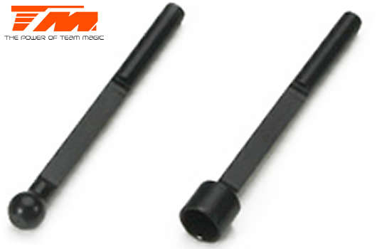 Team Magic Spare Part - G4RS - Front Anti-Roll Bar Set (2 pcs) - TM-504080 - 0.10kg