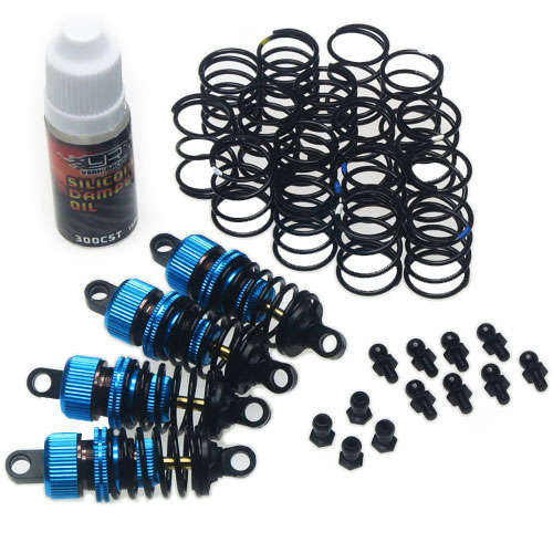 Yeah Racing Shock-Gear 55mm Damper Set for 1/10 RC Touring Car Blue #DSG-0055BU  - 0.30kg