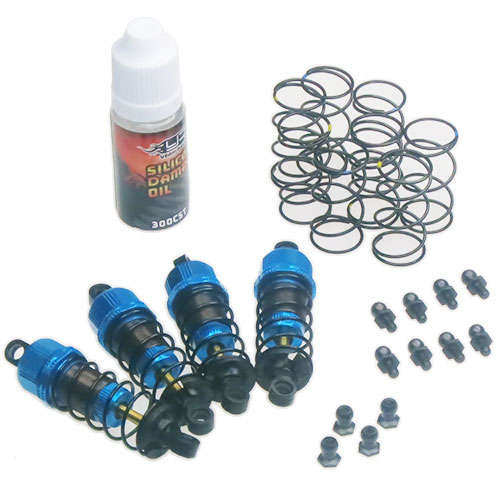 Yeah Racing Shock-Gear 60mm Damper Set for 1/10 RC Touring Car Blue #DSG-0060BU  - 0.30kg