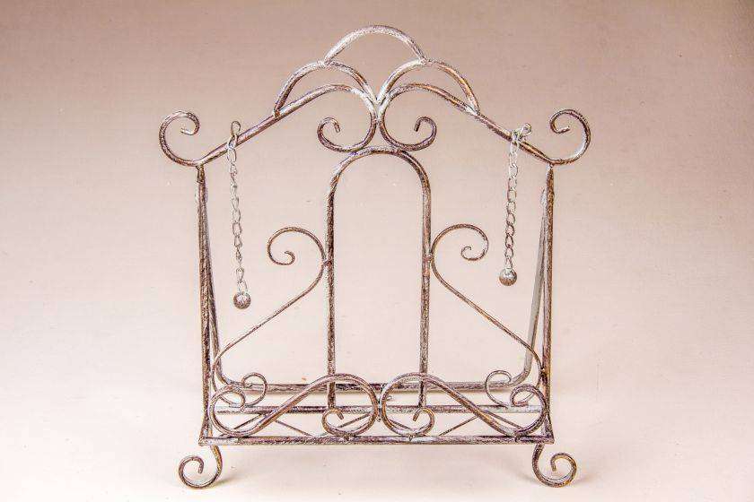 Cook Book Stand Antique Grey