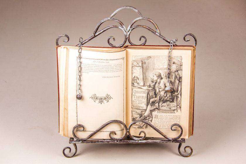 Cook Book Stand Antique Grey