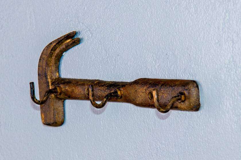 Hammer with Hooks Rust - Wall Décor