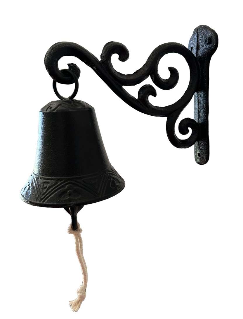 Big Hanging Doorbell Black