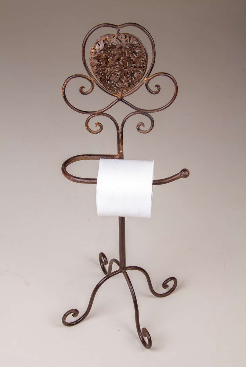Toilet Roll Holder Stand Rust