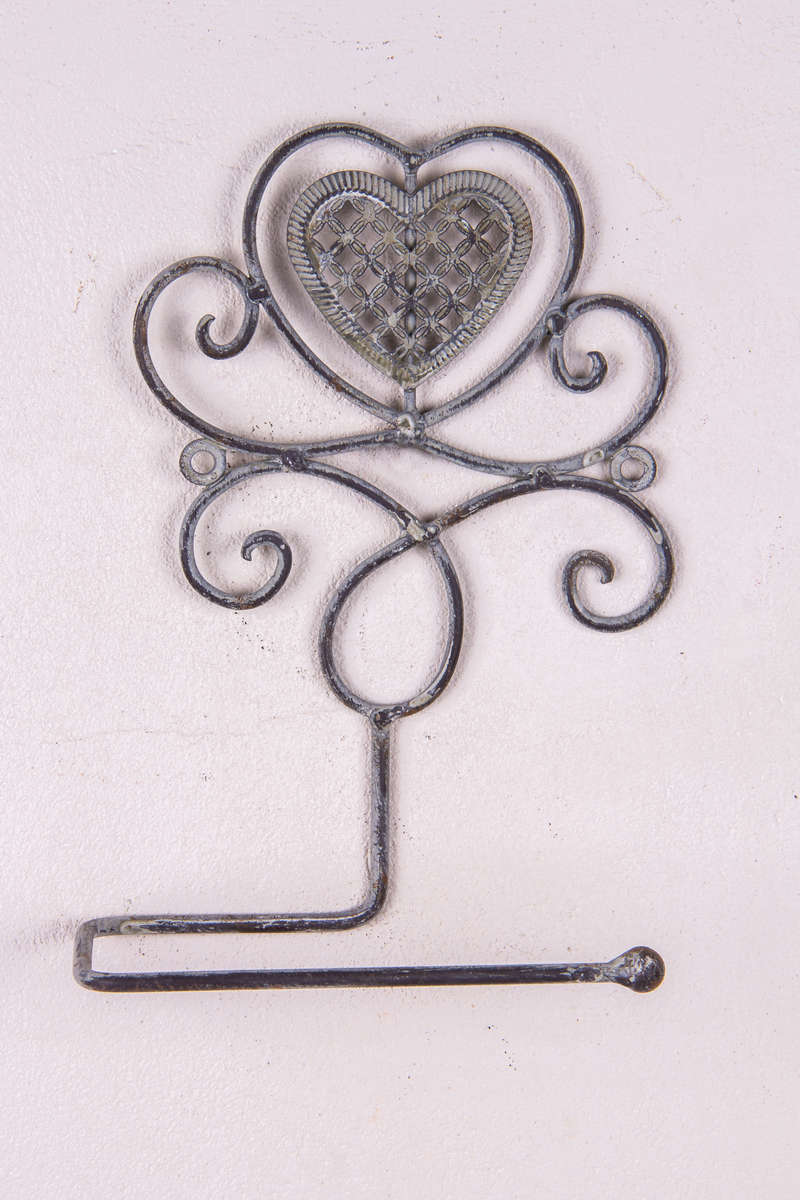 Toilet Roll Holder Antique Grey