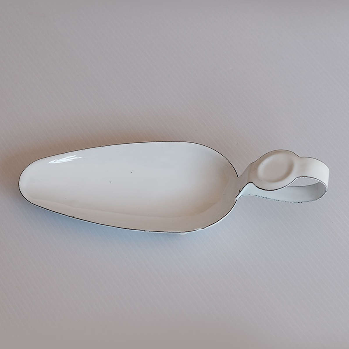 White Enamel Scoop