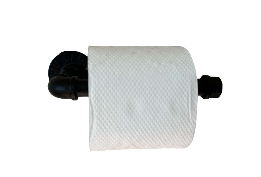 Wall Mounted Toilet Roll Holder Black
