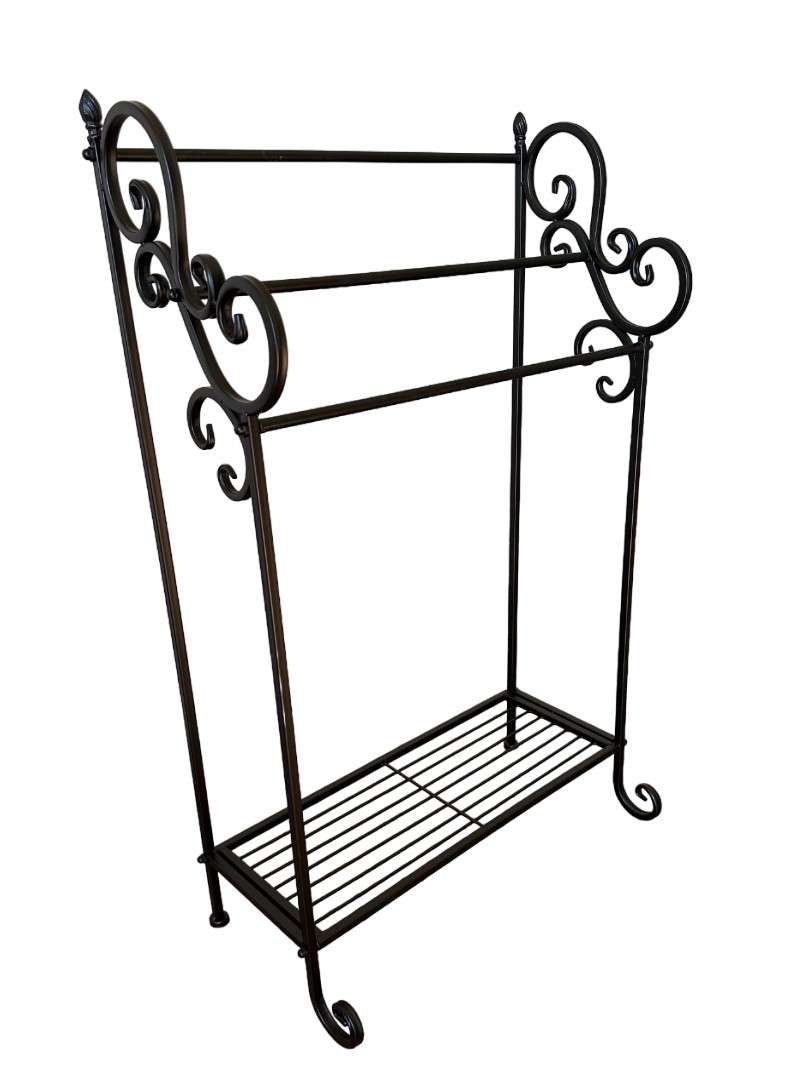 Towel Rack Stand Black
